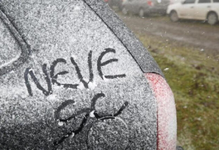 Um mês de novembro com neve e muito frio em Santa Catarina