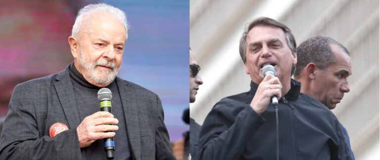 Segundo a primeira Pesquisa PoderData, só 4 pontos separam Lula de Bolsonaro