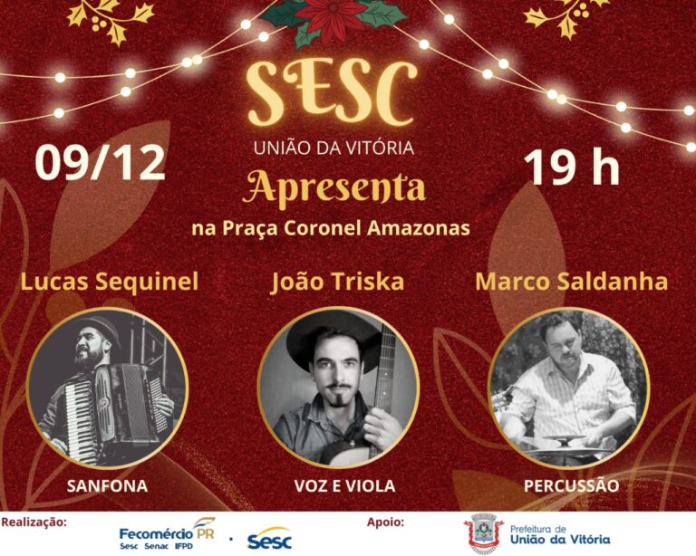 SESC apresenta Show Musical no Natal de União da Vitória