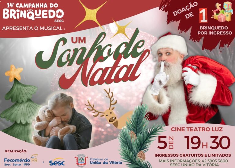 Um Sonho de Natal: musical será apresentado nesta segunda-feira (05) pelo Sesc