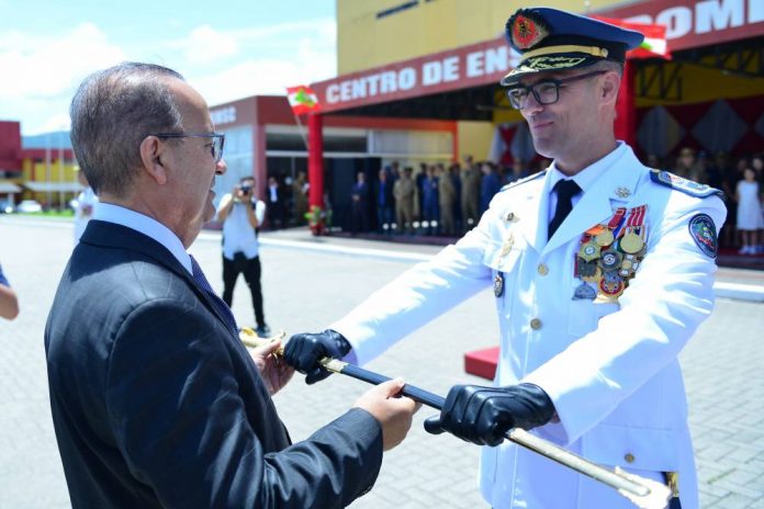 Coronel Fabiano de Souza é o novo comandante do Corpo de Bombeiros de Santa Catarina