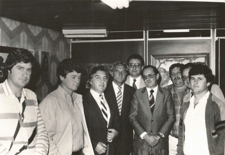 Uma reunião especial de prefeitos da Amsulpar em 1983