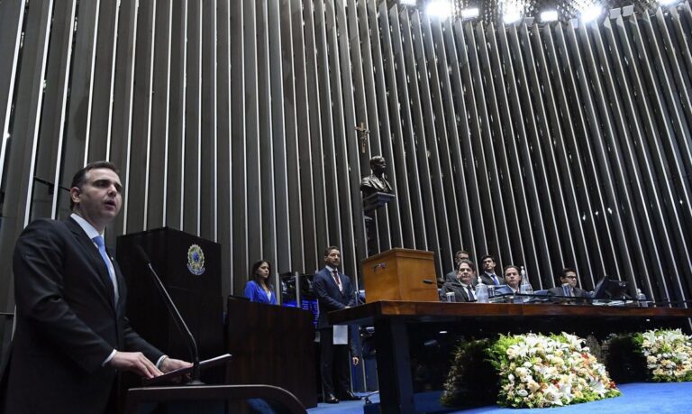 Rodrigo Pacheco (PSD) é reeleito presidente do Senado Federal