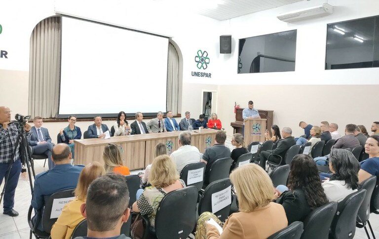 A primeira aula inaugural do curso de Direito do Campus da Unespar de União da Vitória