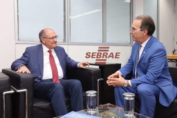 Décio Lima (presidente do Sebrae) e Geraldo Alckmin (vice-presidente e Ministro), parceiros no trabalho e na política