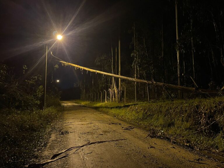 Os estragos causados pelos fortes ventos e chuva em União da Vitória