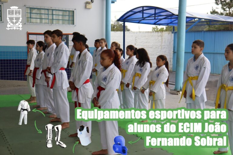 Equipamentos esportivos para alunos do ECIM João Fernando Obral