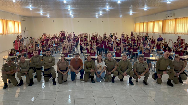 Polícia Militar realiza aula inaugural do ‘Projeto Estudante Cidadão de Porto União