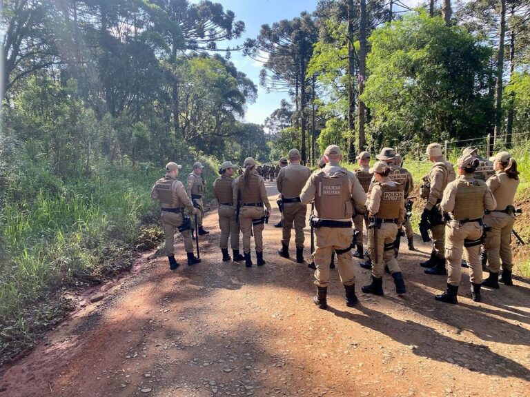 Polícia Militar impediu invasão de propriedade rural em Canoinhas