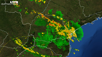 Domingo, dia 8 de outubro, com muita chuva no Paraná