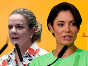 O bate-boca da ex-primeira dama Michelle Bolsonaro (PL) com Gleisi Hoffmann (PT)