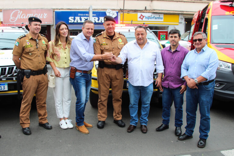 Polícia Militar entrega 11 viaturas para municípios da região de União da Vitória