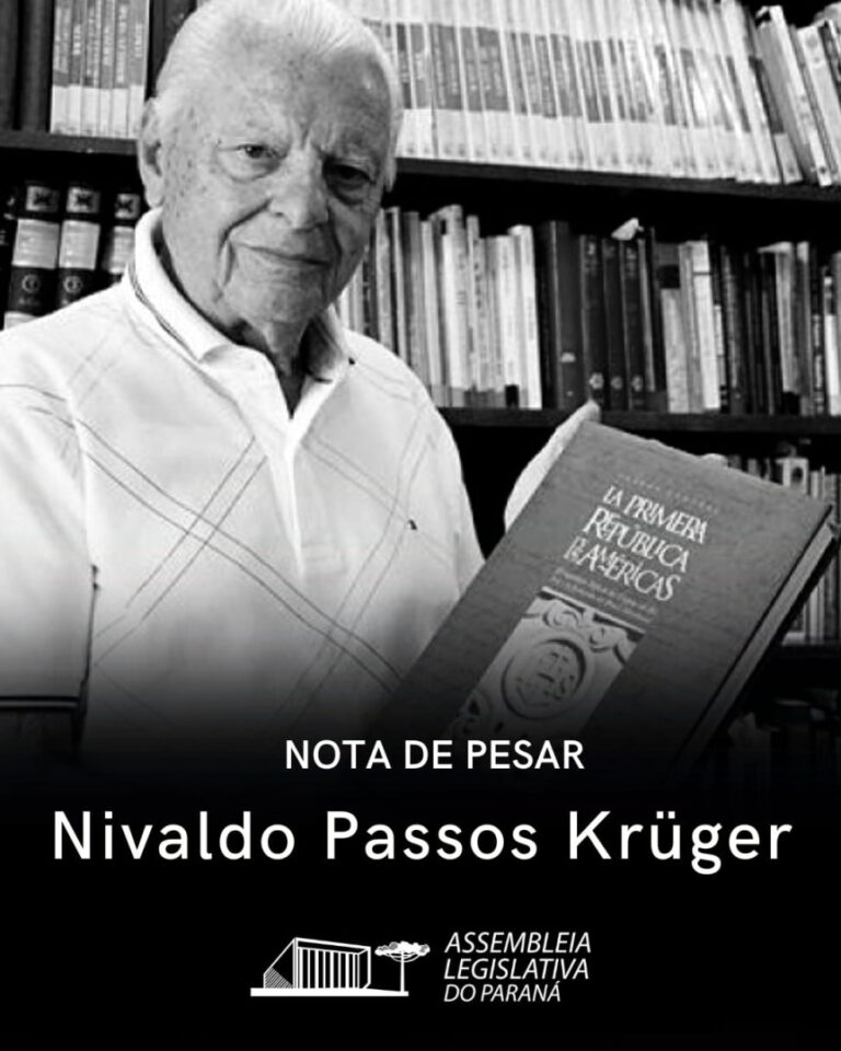 Assembleia Legislativa do Paraná lamenta morte de Nivaldo Passos Krüger