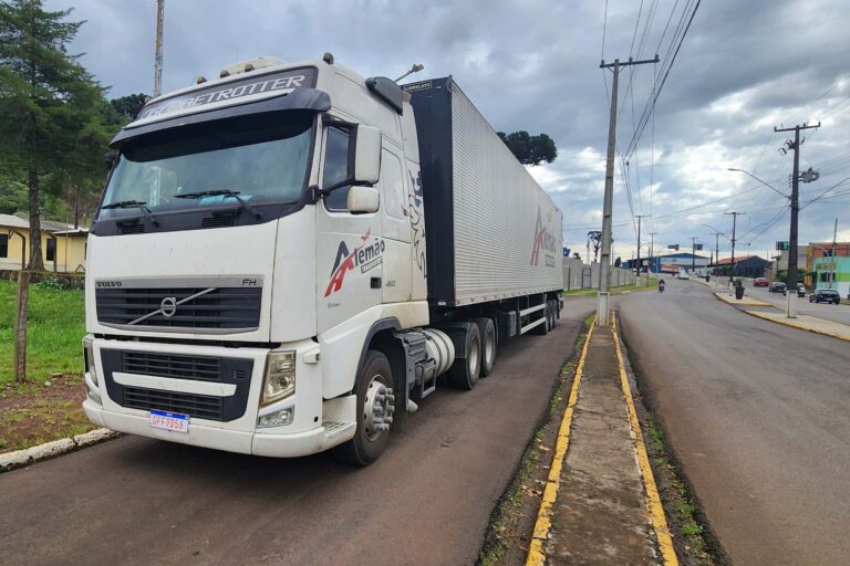 Polícia Militar recupera em Palmas, em Palmas, caminhão roubado com doações